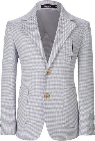 سترة رسمية للأولاد الصغار من YuanLu، سترة رسمية بمقاس نحيف، معطف رياضي للأطفال in Kuwait