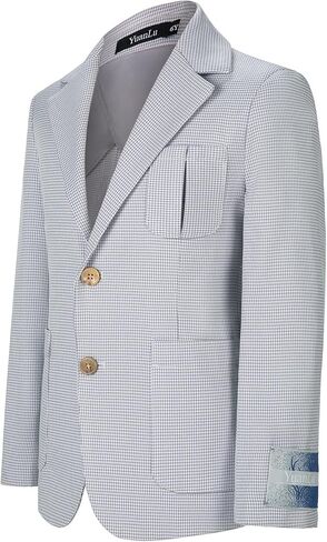 سترة رسمية للأولاد الصغار من YuanLu، سترة رسمية بمقاس نحيف، معطف رياضي للأطفال in Kuwait