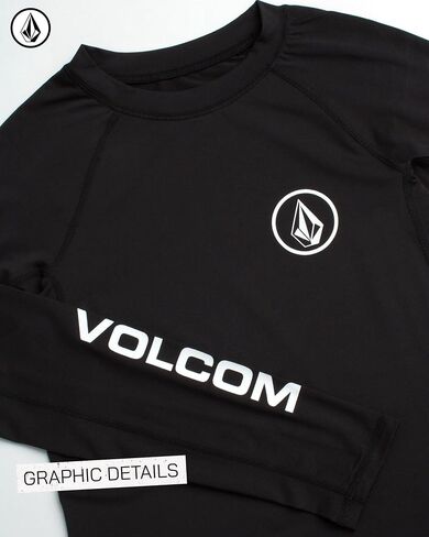 Volcom Boys Swim Shirt - UPF 50+ Long Sleeve Rash Guard for Boys - Quick Dry Kids Swimwear Sun Protection Swim Shirts in Saudi Arabia