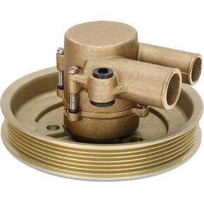 مضخة مياه البحر ذات العمود المرفقي 21212799 متوافقة مع محركات فولفو Penta 4.3L، 5.0L 5.7L V8 V6، استبدل 21212799 3812519 مضخة مياه البحر المثبتة على العمود المرفقي in Kuwait