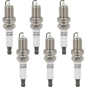 ECCPP Platinum Iridium Spark Plugs 2477 for Honda Accord 1995-2002,Pilot 2003-2005,Odyssey 1999-2004 & for Acura MDX 2001-2002,TL 1999-2003,MDX & for Mazda 626,Millenia,MPV,MX-6 pack of 6