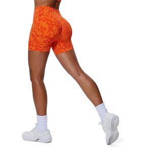 Aoxjox Workout Seamless Scrunch Short for Women High Waisted Training Athletic Gym Fitness Yoga Shorts