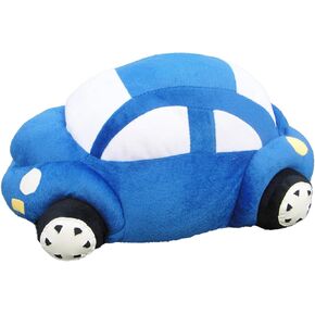 Car Plush Stuffed Pillow Plushie Car Shaped Toy Blue Stuff Gifts for Kids 13.7"