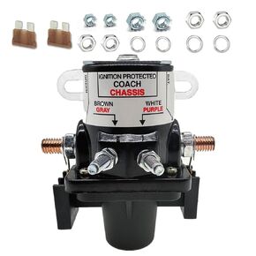 Upgrade Battery Disconnect Relay 0100055000 01-00055-000，for intellitec RV Automobile Battery Disconnect Relay Switch. 12v Latching Relay, Battery Disconnect Solenoid ，Replace 0100055000 01-00055-000