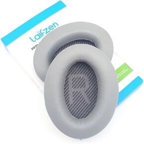 Lambskin QC45 QC35ii QC35 QC25 QC15 Earpads Cushions Replacement Ear Pads for Bose QC 45 35 II QC2 AE2 AE2i AE2w SoundLink SoundTrue 35ii 25 15 2 AE QuietComfort Sheepskin Handpicked-Quality (Silver)
