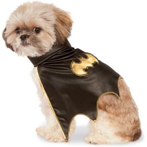 لوازم الحفلات من Rubie's للبالغين من الجنسين DC Comics Batgirl Pet Cape، أسود، رقبة صغيرة 12 محيط 17 ظهر 11 US