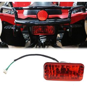 PRO BAT 12 فولت LED ضوء الفرامل الخلفي الذيل ضوء الذيل مع قابس ذكر لـ Zongshen Lifan 4 السكتة الدماغية ATV QUAD 150 200 250 300cc ATV رباعية الدراجة الترابية