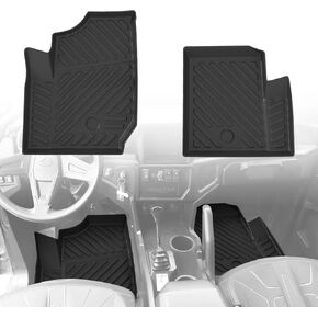 Floor Mats for Polaris General 4 1000/ General XP 4 1000 2016-2023, Front & Rear Row Anti-Slip Slush Mats, All Weather Protection TPE Material Accessories, 4PCS