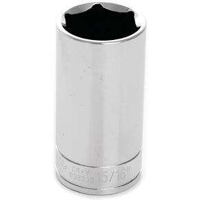 Performance Tool W38330 15/16-Inch 6-Point Chrome Vanadium Socket, 3/8-Inch Drive