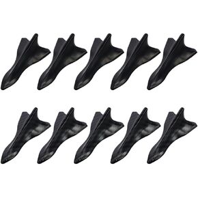 BYOBYO 10 Pcs Air Vortex Generator Set,2Color Carbon Fiber and Black Shark Fin Diffuser Vortex Generator Roof Spoiler,Compatible with Spoiler Roof Wing Pointed Decorations for Car Truck SUV