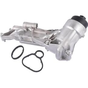 93186324 Engine Oil Cooler & Filter Housing Assembly for B'uick Cascada, Chevy Aveo Aveo5 Cruze Limited Sonic Trax, P'ontiac G3 & Saturn Astra 1.6L/1.8L Engines - Replace 25199751 & 55353323