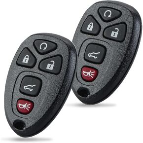 (Single) Extra-Partss Car Key Fob Replacement for Selected GM Chevy Keyless Entry 5 Button Remote OUC60270 22936101 (1)