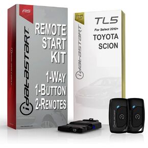 iDataStart Remote Starter KIT for Select Toyota/Scion Vehicles 2010+ w/3000ft Range (2-Way, 1-Button, 2-Remotes)