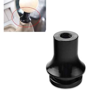1 PC M12 x 1.25 Manual Car Shifter Retainer Replacement with Thread, Waterproof Durable Metal Vehicle Shift Adapter, Universal Automotive Connector Accessories for Truck SUV Car (Black)