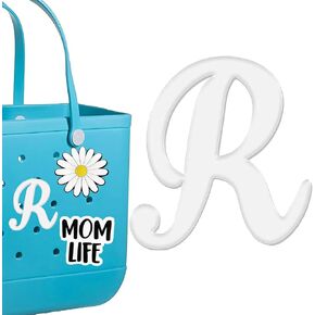Letter Charms for Bogg Bag, Cute Bag Charms, Alphabet Lettering Accessories Charms Compatible with Bogg Bag Original All Models, Insert Decorative Letter for Handbag Beach Tote Bag