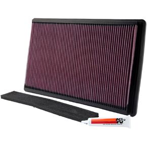 K&N High-Flow Original Lifetime Engine Air Filter: Increase Power & Acceleration, Washable, Premium: Compatible with 1990-1997 Chevy Corvette and Corvette ZR1, and Pontiac Firebird, 33-2035