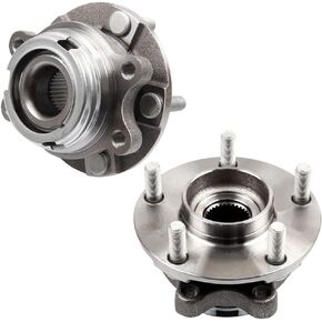 SCITOO Wheel Bearing and Hub Assembly 513296 For 2007-2012 For Nissan Altima 2009-2012 For Nissan Maxima Wheel Hubs 5 Bolts W/ABS (2 Pads)