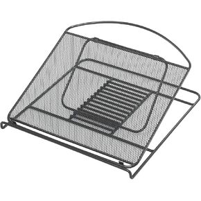 Safco Products 2161BL Onyx Mesh Adjustable Ventilated Tabletop Laptop Stand, Ergonomic Lift Stand' Black