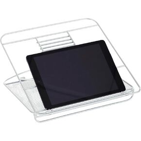 Safco Products 2161BL Onyx Mesh Adjustable Ventilated Tabletop Laptop Stand, Ergonomic Lift Stand' Black