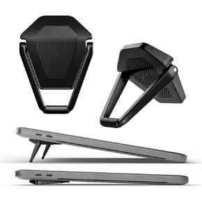 MIYKUISH Portable Invisible Laptop Stand - 2PCS zinc Alloy Laptop Mini Stand Heat Dissipation pad, Laptop Lifter Suitable for 12-20 inch Laptop