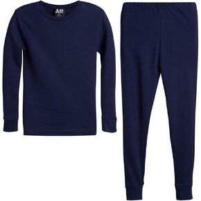 Boys' Thermal Underwear Set - 2 Piece Waffle Knit Long Sleeve Thermal Shirt and Pants for Boys (Sizes: 2T-18)