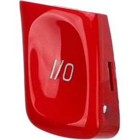 Acouto Steering Wheel Switch Button for M3 E46 1998‑2004 Car IO Switch Movement Mode IO Control Car Steering Wheel Button Switch Cover Trim Replacement (Red)
