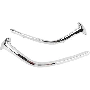 Chrome Front Lower Grille Molding Set Compatible for Mazda 3 Sedan Hatchback 2017-2018 Replaces MA1214106 MA1215106