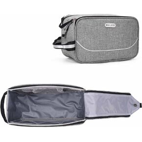 BAGLHER Toiletry Bag for Men, Travel Toiletry Organizer Dopp Kit Water-resistant Shaving Bag for Toiletries Accessories, Large Capacity Travel Toiletries Bag-Grey