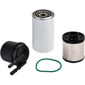 6.7L Powerstroke Oil filter Fuel Filter compatible with 2011-2016 Ford F250/F350/F450/F550 Replace FL2051S BC3Z-6731-B BC3Z9N184B FD4615 (FD4615+FL2124S)