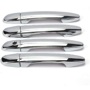 8Pcs 4 Door Handle Cover Compatible with Mazda 2 3 6 CX3 CX5 CX9 2014 2015 2016 2017 2018 Triple Chrome Plated ABS Exterior Molding Protector Trim (No Keyless Hole)