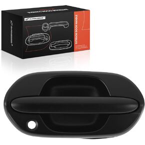 A-Premium Front Right Passenger Side Exterior Door Handle Compatible with Honda Odyssey 1999-2004, Textured Black, Replace# 72140-S0X-A03