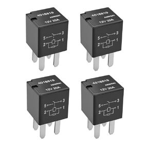 4016819 Automotive Purpose Relays, 4 Pin 12VDC 20A Power Relay Fuel Pump Relay Replace 303-1AH-C-R1 U01, 4 Pack