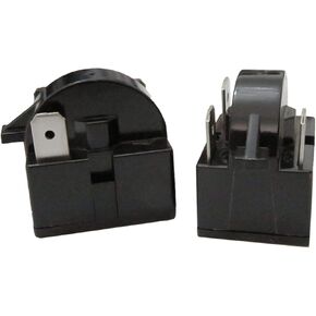 New 2pcs QP2-4.7 Start Relay Refrigerator PTC Ohm 3 Pin For Vissani Danby Compressor
