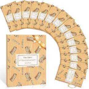 Sachets, Home Fragrance Sachet, Air Freshener Scent Sachets for Drawers and Closets, Fresh Scents Sachet Packets for Car, Palo Santo - 14 Packs