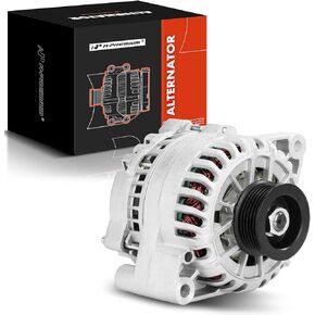 A-Premium Alternator Compatible with Ford Taurus 2002 2007 V6 3.0L & Mercury Sable 2003 V6 3.0L, 12V 105Amp Clockwise 6-Groove Pulley, Replace# 3F1T-10300-AA, 4F1T-10300-AA