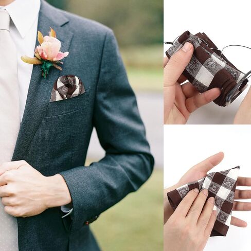 Handkerchiefs for Men, Soft Cotton Men’s Handkerchiefs, Stripe Hankies for Men, Assorted Hankies, 17x17 3/6 PCs in Saudi Arabia