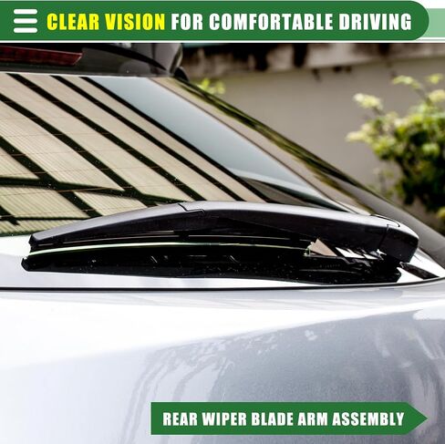Motoforti Rear Windshield Wiper Assembly Replacement for Mitsubishi Outlander Sport 2010-2021 All-Season Back Windscreen Wiper Blade Arm Towel Kit in Saudi Arabia