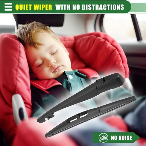 Motoforti Rear Windshield Wiper Assembly Replacement for Mitsubishi Outlander Sport 2010-2021 All-Season Back Windscreen Wiper Blade Arm Towel Kit in Saudi Arabia