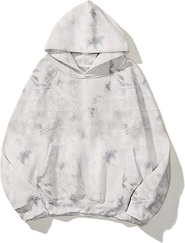 Womens Camo Hoodies Maple Leaf Print Oversized Hooded Sweatshirt Long Sleeve Camouflage Graphic Pullover Sweatshirt in Saudi Arabia