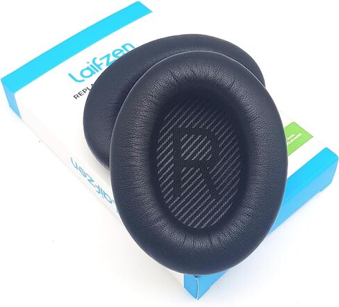 وسائد اذن بديلة QC45 QC35ii QC35 QC25 QC15 من لامبسكين، وسائد اذن بديلة لبوز QC 45 35 II QC2 AE2 AE2i AE2w ساوند لينك ساوند ترو 35ii 25 15 2 AE جلد الغنم رمادي رمادي فضي in Kuwait