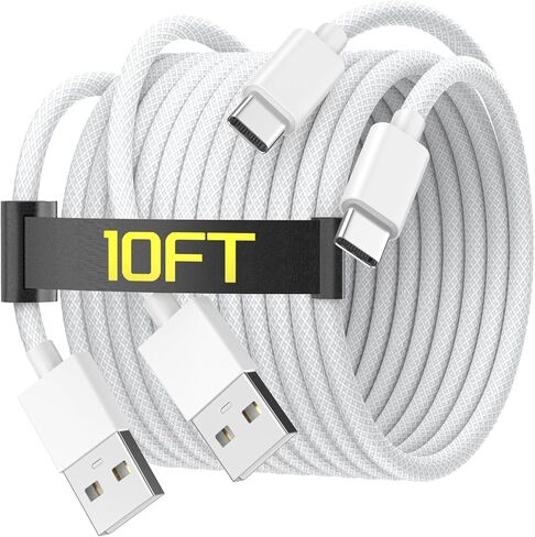 USB C to USB C Charging Cable Compatible for iPhone 16 15, 3 Pack 60W Type C Fast Charging Cable 6FT Braided iPhone 16 Charger Cord for iPhone 16/16 Plus/16 Pro/16 Pro Max/15/15 Pro/15 Pro Max, 6FT in Saudi Arabia