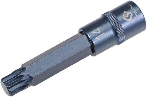 uxcell 1/2" Drive x M12 (12mm) Triple Square Spline Bit Socket, S2 Steel Bits, CR-V Sockets 4" Length (for Hand Use Only) in Kuwait