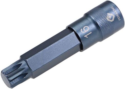 uxcell 1/2" Drive x M12 (12mm) Triple Square Spline Bit Socket, S2 Steel Bits, CR-V Sockets 4" Length (for Hand Use Only) in Kuwait