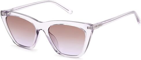 نظارة شمسية نسائية من Fossil طراز FOS 3121/S عين القطة، رمادي كريستالي/بني بنفسجي مظلل، 54 مم، 18 مم in Kuwait