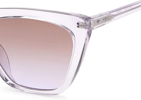 نظارة شمسية نسائية من Fossil طراز FOS 3121/S عين القطة، رمادي كريستالي/بني بنفسجي مظلل، 54 مم، 18 مم in Kuwait