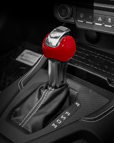 Bonbo for Mustang Auto Gear Shift Knob Cover Trim Interior Trim Accessories Compatible with Ford Mustang 2015-2024, Red in Kuwait