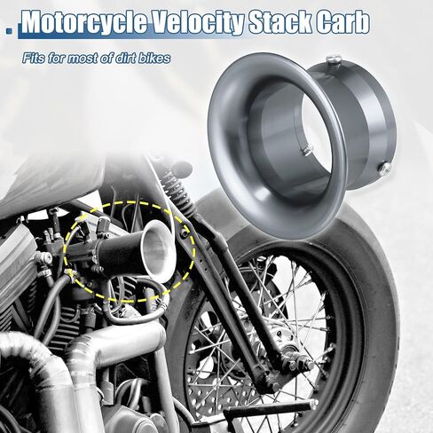 X AUTOHAUX 50mm 1.97" Velocity Stack Motorcycle Carburetor Air Filters Carb Funnel Trumpet Air Cleaner Intake Wind Horn Cup for Honda for Yamaha for Kawasaki ATV Quad Aluminum Alloy Purple in Saudi Arabia