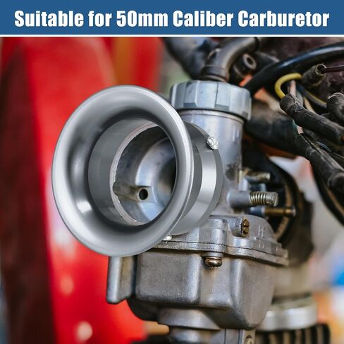 X AUTOHAUX 50mm 1.97" Velocity Stack Motorcycle Carburetor Air Filters Carb Funnel Trumpet Air Cleaner Intake Wind Horn Cup for Honda for Yamaha for Kawasaki ATV Quad Aluminum Alloy Purple in Saudi Arabia