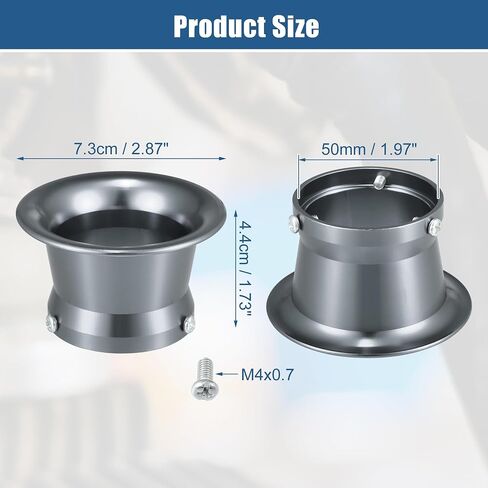 X AUTOHAUX 50mm 1.97" Velocity Stack Motorcycle Carburetor Air Filters Carb Funnel Trumpet Air Cleaner Intake Wind Horn Cup for Honda for Yamaha for Kawasaki ATV Quad Aluminum Alloy Purple in Saudi Arabia