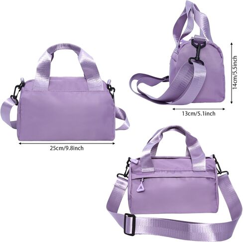 Mini Black Gym Bag Sport Bag Adjustable Small Duffle Bag Detachable Strap Gym Tote For Women Small Duffle Bag in Kuwait